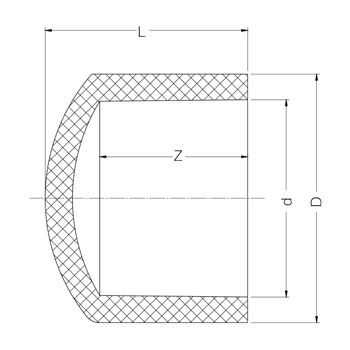 CPVC 管帽 DN15-200-恒行3
