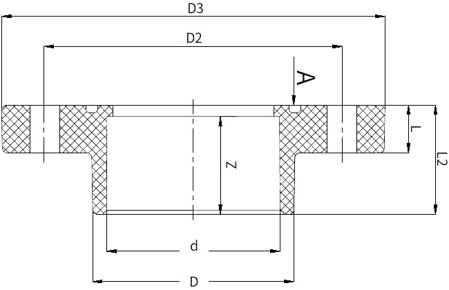 UPVC 承插法兰-DN500-恒行3